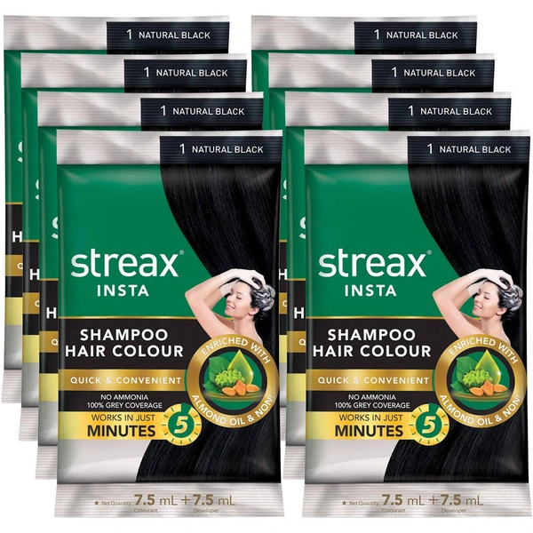 20 Streax Shampoo Hair Colour
