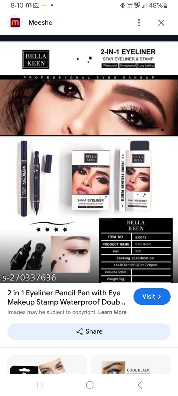 Bella Keen 2 In 1 Eyeliner - 1