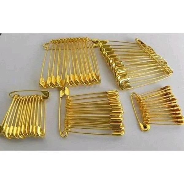 No 5 Imported Safety Pin  Gold