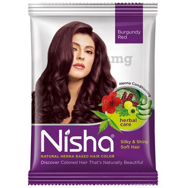 Nisha Burgundy Red