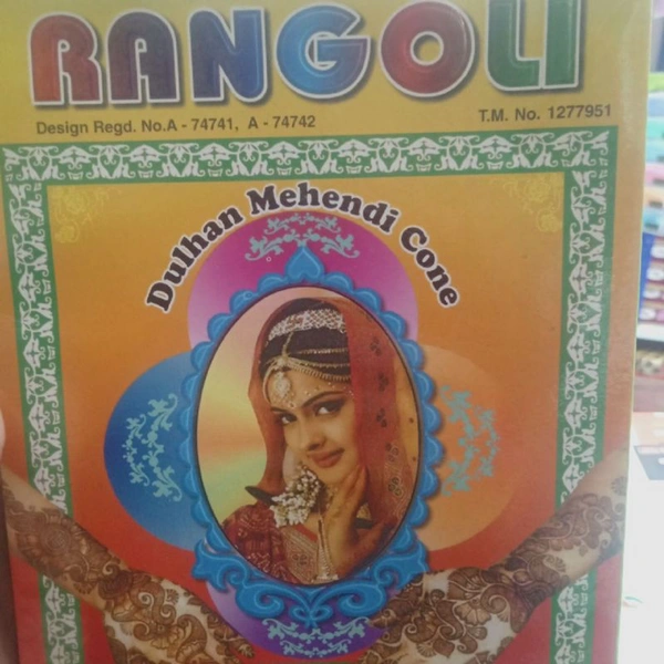 Rangoli mehendi Cone