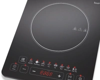 Kelvinator 1600w Induction Cooktop(kelvinator) - 1600w, Crystal Glass(गारंटी 24माह ), Black