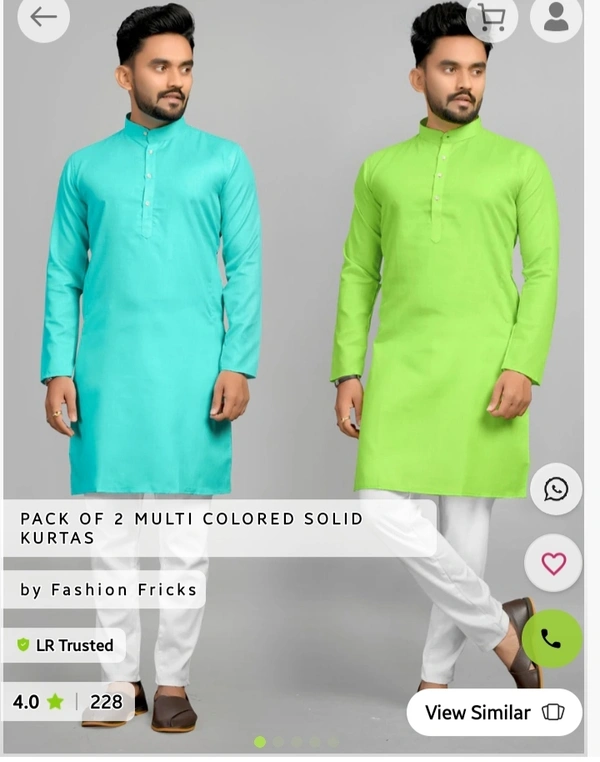 Cotton KURTA SET OF 2
