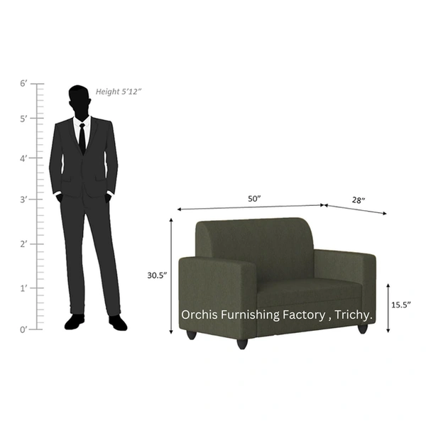 2 Seater Sofa Perfect Gift Idea - Dark Gray