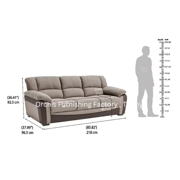 Recorn Double Bag 3+1+1 Seater Sofa Pillow Handle