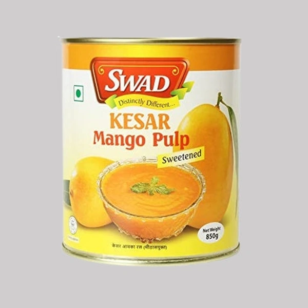Swad Kesar Mango pulp (आम रस) - 1pcs