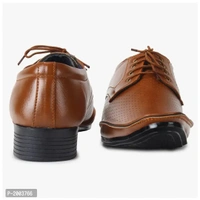 Synthetic Leather Formal Shoes For Men - UK6, Brown