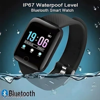 ID116 Plus Waterproof Smart Watch For Men & Women  - Free Size