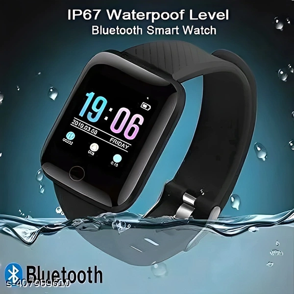 ID116 Plus Waterproof Smart Watch For Men & Women  - Free Size