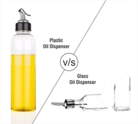 Own Hydrate Oil Dispenser Transparent Plastic Oil Bottle | 1 Liter - 1 Litre