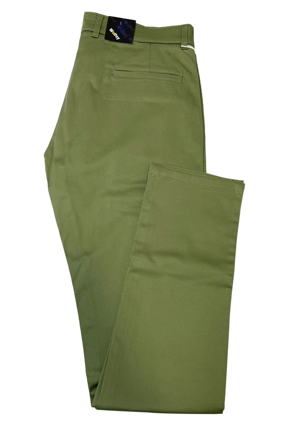 Welfay Non Denim Trouser - Olive Green - olive green, : 34 cm