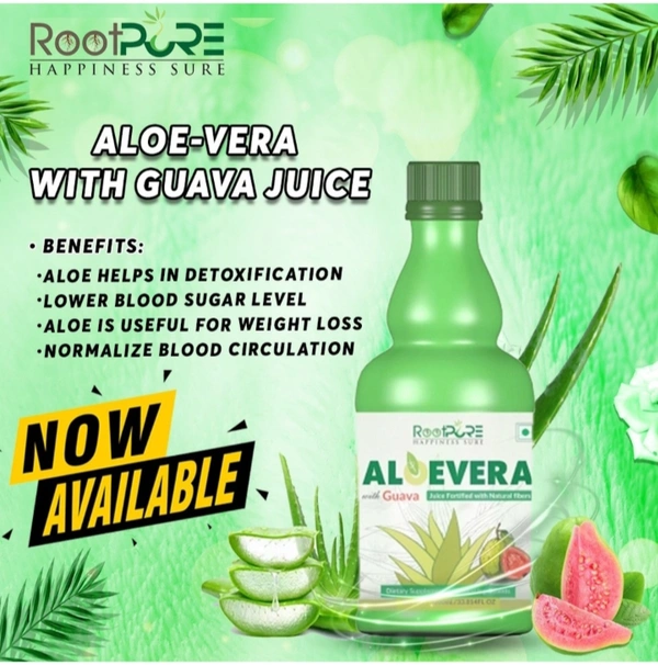 ROOTPURE  Aloe-Vera With Guava Juice