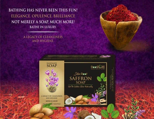 ROOTPURE  Skin-Root Saffron Soap ( Pack Of 2 )