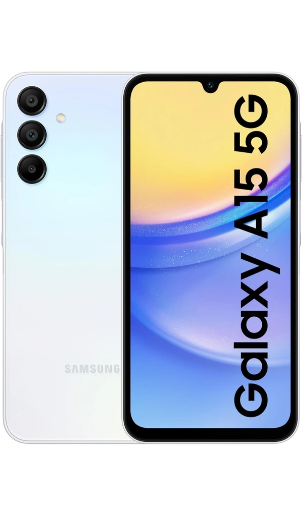 Samsung Galaxy A15 5G (Blue Black, 8GB, 128GB Storage) | 50 MP Main Camera | Android 14 with One UI 6.0 | 16GB Expandable RAM | MediaTek Dimensity 6100+ | 5000 mAh Battery