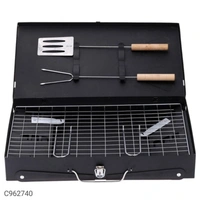 BestFair Barbeque Grill (foldable Barbeque Grill)  - 43-27-46 cm (L*W*H) , black