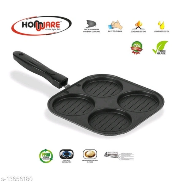 BestFair Grill Pan - black, breath 12 cm, height 4 cm