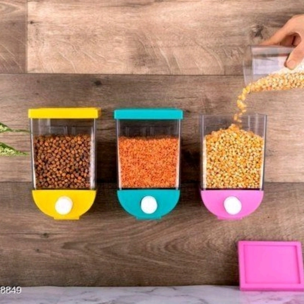 BestFair Storage Jars - red,blue,yellow, 8 cm