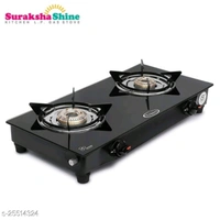 Burner Lpg Gas Stove - black, free size