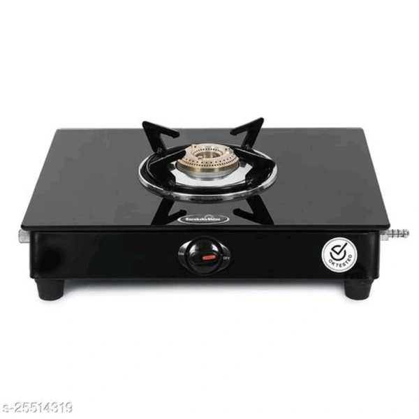 Burner Lpg Gas Stove - black, free size