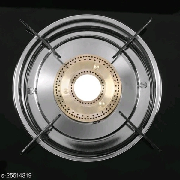 Burner Lpg Gas Stove - black, free size