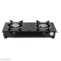 Burner Lpg Gas Stove - black, free size