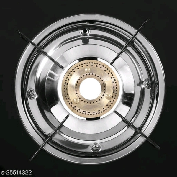 Burner Lpg Gas Stove - black, free size
