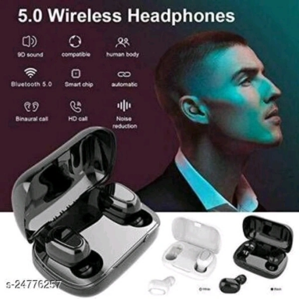 Hefty Earbuds - black, free size