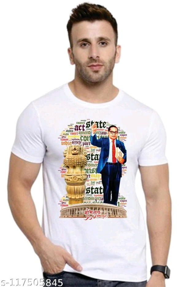Jai Bheem T Shirt - White, XXL