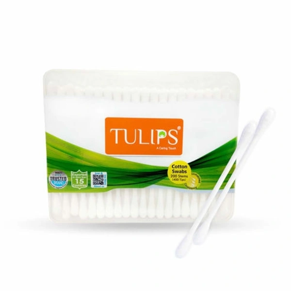 Tulips Cotton Buds-100 Pieces