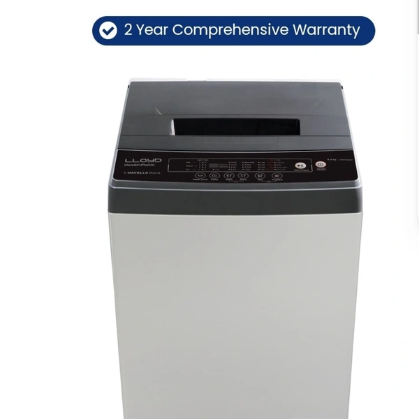 Lloyd 6.5 Kg Top Load Fully Automatic Wm  - Greay & Black, 6.5 Kg