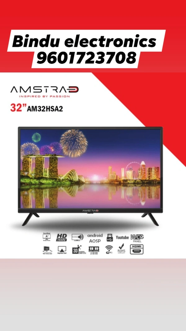 Amstrad 32" Android Led  - Black, 32"
