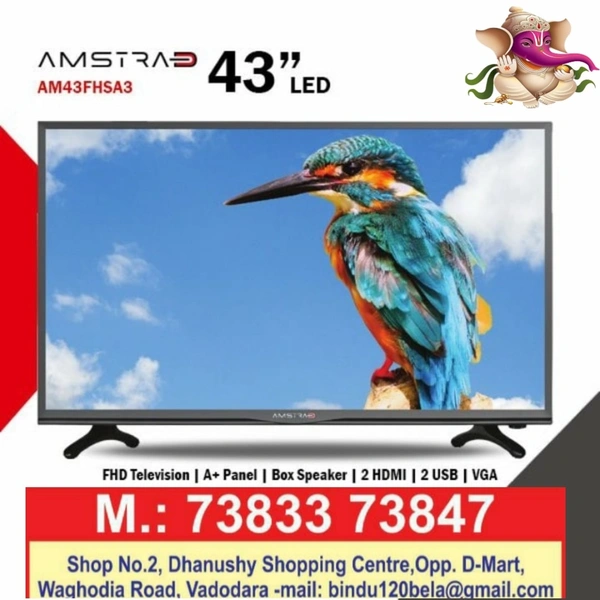 Amstrad 43" Android Led  - Black, 43"