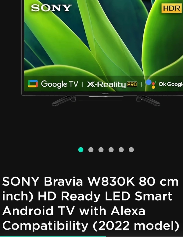 Sony 32" Android Led  - Black, 32"