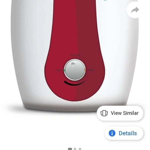 A O Smith 6 Ltr Instant Electric Geyser  - Red, 6 Ltr