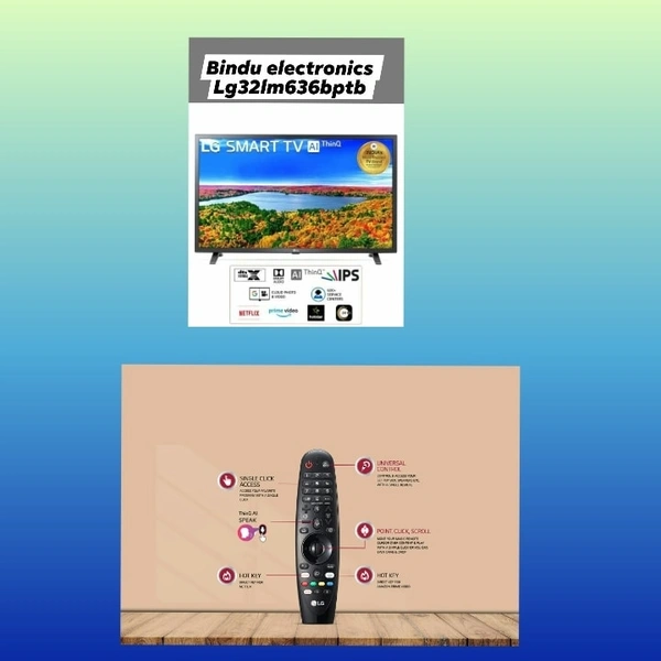 Lg 32" Android Led With Smart Remote - Black, 32" Android Led