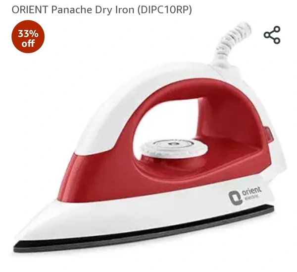 Orient Dry Iron Panache Dipc10rp - Bright Red, Dry Iron Fix