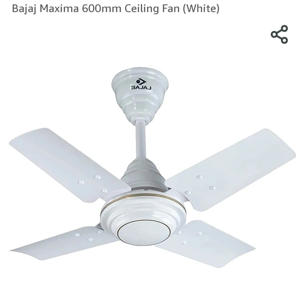 Bajaj 400mm Maxima Kitchen Ceiling Fan White  - 1, White