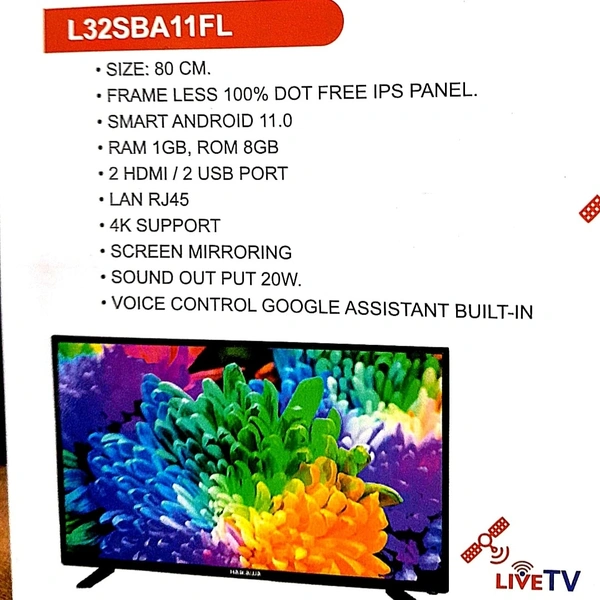Haikawa 32" Android Led Tv - Black, 32"
