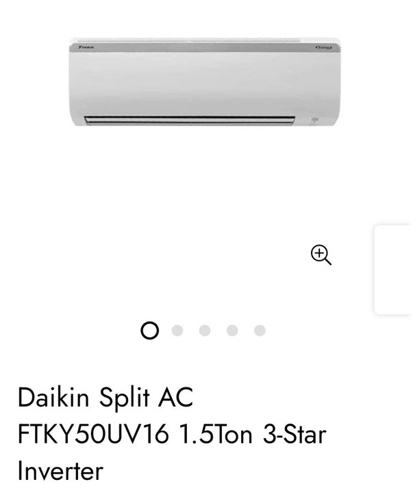 Daikin 1.5 Ton 3* Inverter Ac  - White, 1.5 Ton