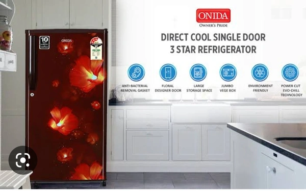 Onida 195 Ltr Single Door Refrigerator  - Electric Violet, 195 Ltr