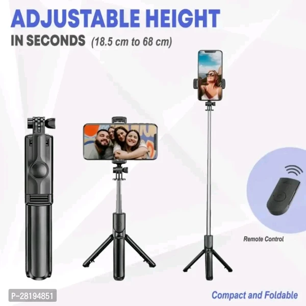 Cell Phone Selfie Stick Tripod Remote Wireless Selfi Stick Phone Holder Stand