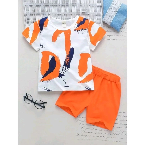 Stylish Printed Kids Boys Clothing Sets - Multicoloured, 2-3 Year