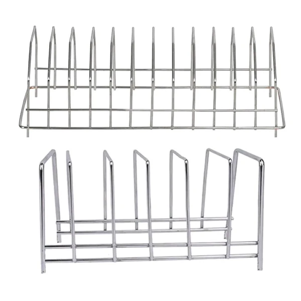 Stainless Steel Plate Stand Dish Rack For Kitchen Pack Of 2