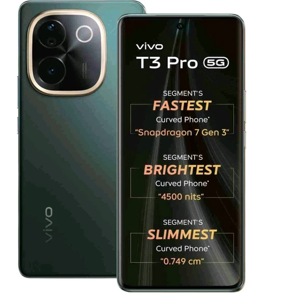 VIVO T3 Pro 5G (Emerald Green, 128 GB)  (8 GB RAM) - (8+128 GB), Emerald Green