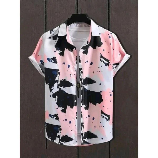 Stylish Lycra Short Sleeve Shirt For Men