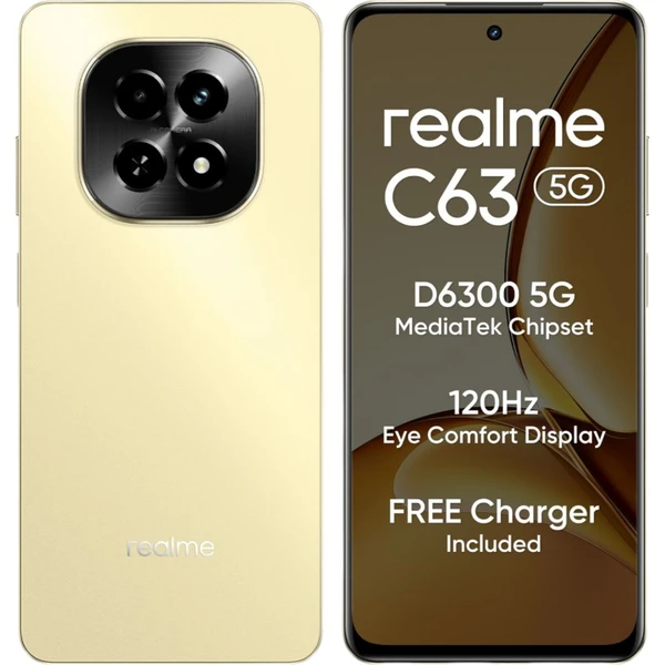 realme C63 5G (Starry Gold, 128 GB)  (4 GB RAM)