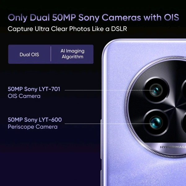 realme 13 Pro+ 5G (Monet Purple, 512 GB)  (12 GB RAM) - (12+512GB), Monet Purple
