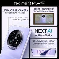 realme 13 Pro+ 5G (Monet Purple, 512 GB)  (12 GB RAM) - (12+512GB), Monet Purple