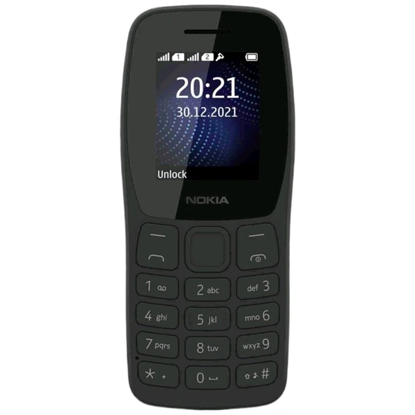 Nokia 105 Single SIM, Keypad Mobile Phone - Black