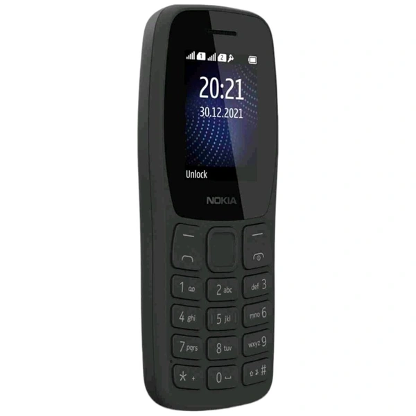 Nokia 105 Single SIM, Keypad Mobile Phone - Black